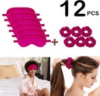 12Pcs Silk Sleep Masks Satin Eye Mask Silky Eyes Cover Blindfold Eyeshade Hair - Image 2