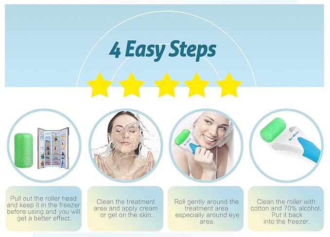 ESARORA Ice Roller for Face & Eye, Pain Relief and Minor Injury, Skin Care - Image 6