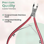 Professional Cuticle Trimmer Nail Cuticle Cutter Stainless Steel Cuticle Nippers - Image 8
