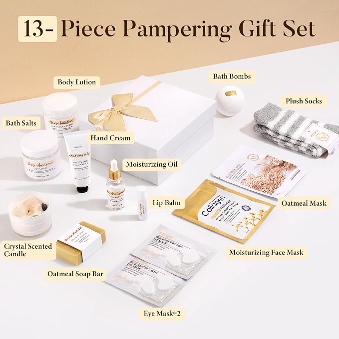 Spa Gifts for Women 13Pcs Mothers Day Gifts Happy Birthday Gift Baskets - Image 2