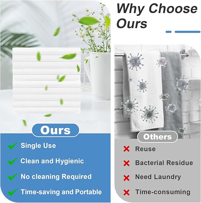Disposable Hair Drying Towel 32"x16", Ultra Absorbent & Soft Disposable Body - Image 6
