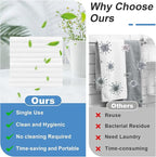 Disposable Hair Drying Towel 32"x16", Ultra Absorbent & Soft Disposable Body - Image 6
