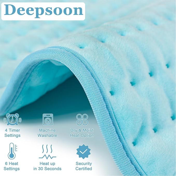 Deepsoon Heating Pad, Electric Heating Pads - Image 7