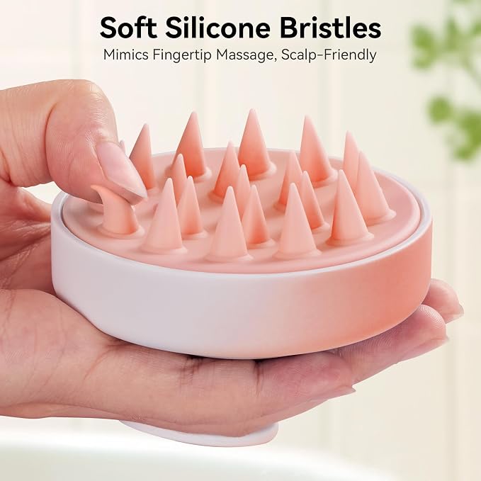 HEETA Scalp Massager Hair Growth, Soft Silicone Scalp Scrubber Shampoo Brush - Image 4
