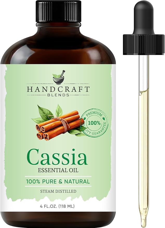 Handcraft Blends Cassia Essential Oil – Huge 4 Fl Oz – 100% Pure and Natural – by HandcraftBlends