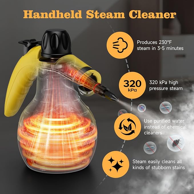 TICYACK Handheld Steam Cleaner, Steam Cleaner - Image 2
