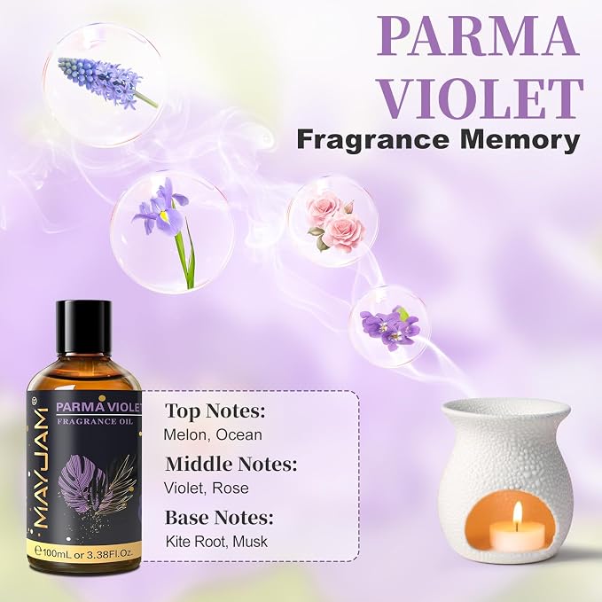 MAYJAM 100ML/3.38FL.OZ Parma Violet Fragrance Oils - Image 4