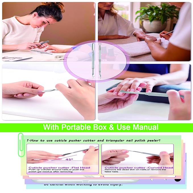 Premium Cuticle Pusher and Gel Polish Remover Set - Image 6
