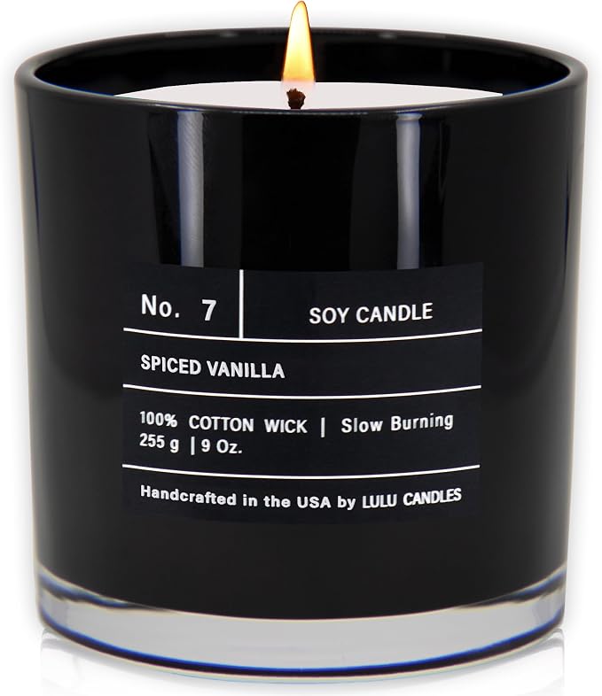 Lulu Candles | Spiced Vanilla | Luxury Scented Soy Jar Candle | Hand Poured in by LULUCANDLES