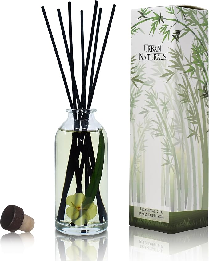 Urban Naturals Lemongrass Verbena Reed Diffuser Scented Sticks Set | Mind & by UrbanNaturals