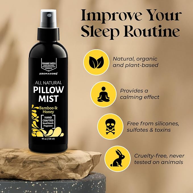 Aromasong Bamboo & Honey Pillow Spray - Image 2