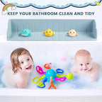 2Pack Bathtub Splash Guard for Tub, Silicone Bathtub Caddy Tray - Image 3