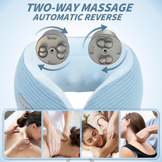 Electric Neck Massager, Portable Travel Pillow - Image 5