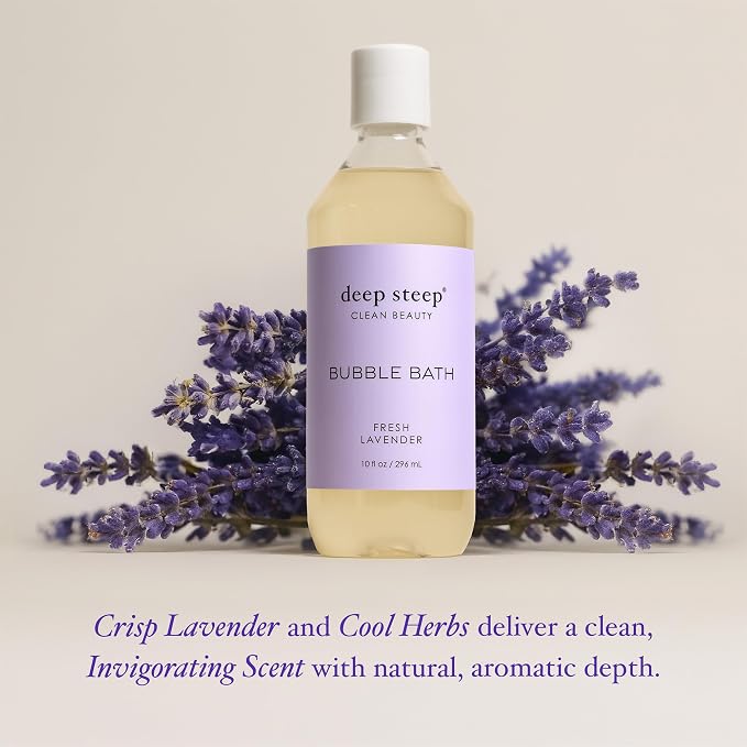 Deep Steep Bubble Bath, Fresh Lavender, 10 oz – Soothing Soak - Image 4