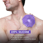 iTokGoK® Premium Silver-Infused Dual-Sided Design 2-in-1 Silicone Body Scrubber - Image 2