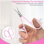 CGBE Cuticle Scissors Extra Fine Curved Blade, Super Slim Manicure Scissors - Image 4