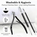 Makartt Cuticle Trimmer Set: Professional Cuticle Nipper and 2 Cuticle Pushers - Image 8