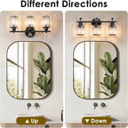 Modern 3 Light Crystal Vanity Light, Crystal Bathroom Light Fixtures, Compatible - Image 8