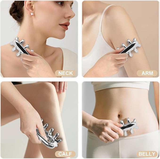 Fascia Massage Tool Stainless Ice Therapy Trigger Point Tools Cellulite Blaster - Image 3