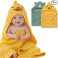 Blissful Diary Muslin Baby Hooded Towel 2 Pack, Soft & Absorbent Bath Towel by ForEveryBabysBetterLife