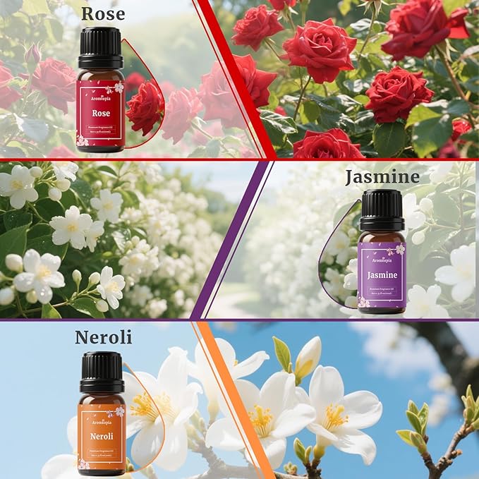 Flowers Fragrance Oils, Aromtopia Floral Essential Oils - Image 4