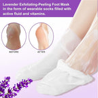 Foot Peeling Mask 5 Pack, Foot Peel Mask Remove Dead Skin, Rough Callus and - Image 3
