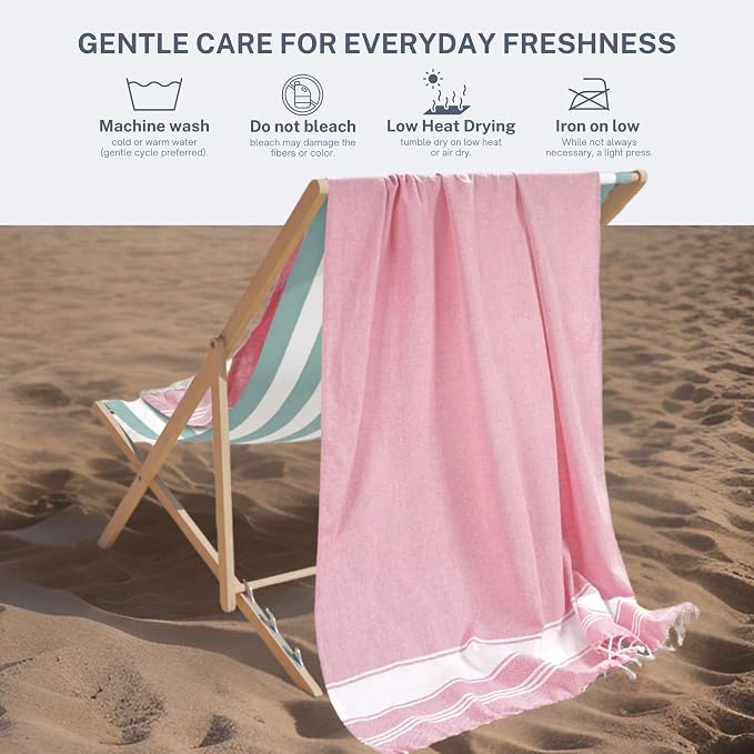 Cotton Turkish Beach Towel - Image 9