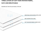 Disposable Face Masks, 50 Pack, Single Daily Use, Face Mask - Image 7