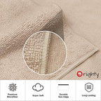 Orighty 6 Pack Brown Hand Towels - Image 4