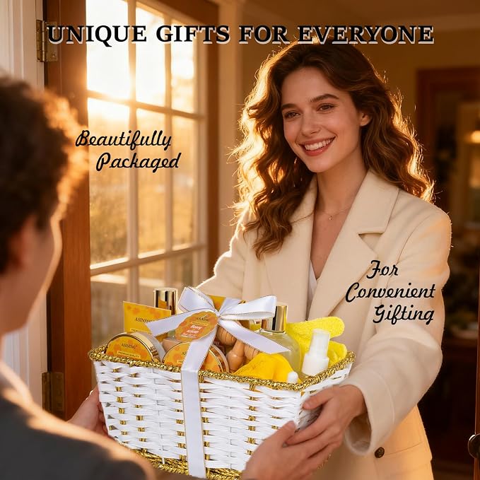 17-Piece Mothers Day Gifts for Women & Men, Almond Luxury Spa Gift Set Bath and - Image 6