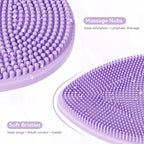 Silicone Face Scrubber 2 Pack, Manual Facial Cleansing Brush - Image 3