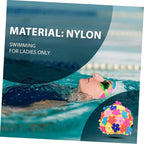 Toyvian Ladies Flower Swimming Cap, Simulation Floral Petal Swim Hat - Image 3