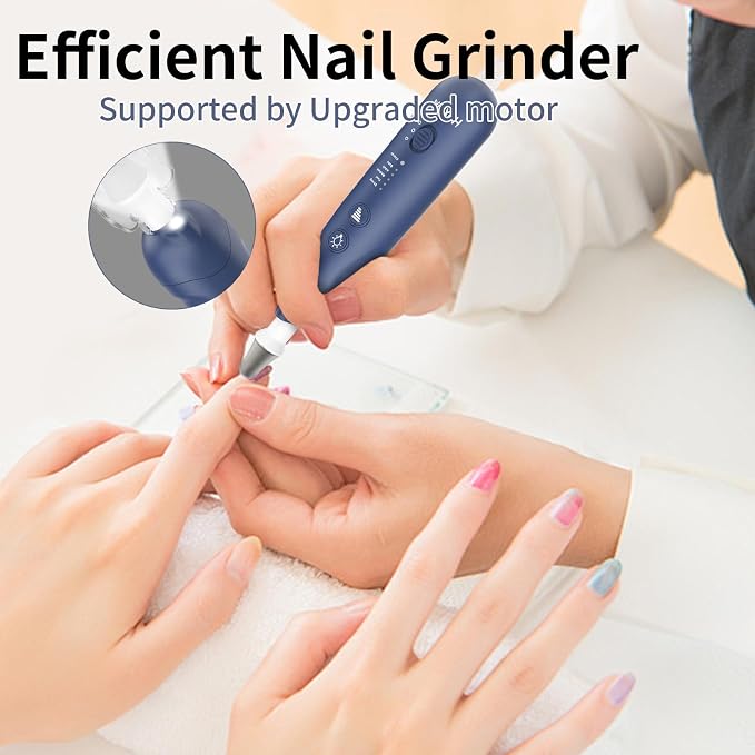Cordless Electric Nail File Set, Rechargeable Pedicure Tools - Image 5