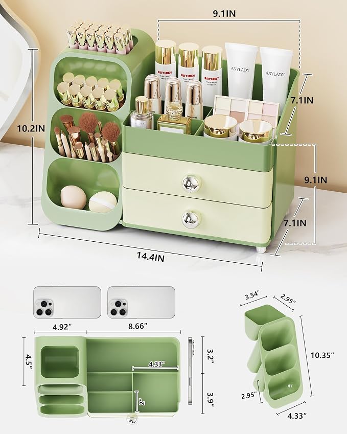 Anylady Large Capacity Makeup Organizer Countertop - Image 4