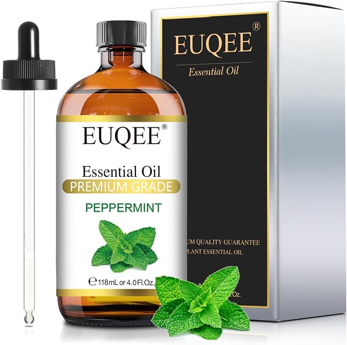 EUQEE Peppermint Essential Oil 118 ml Pure Peppermint Oil - Image 9