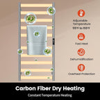 Electric Towel Warmer Rack, 10-Bar Stainless Steel Heated Tower Rack - Image 2