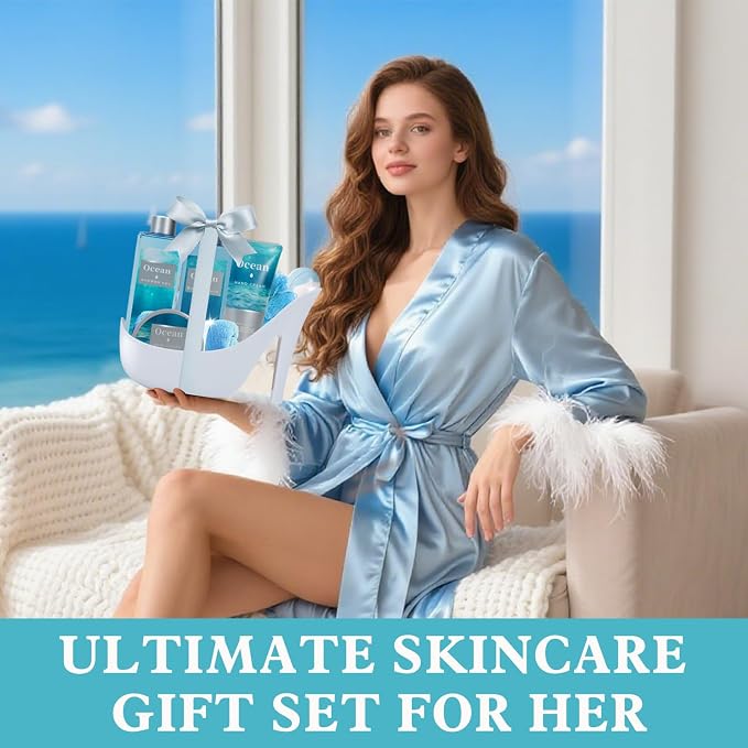 Spa Luxetique Gifts for Women High Heel Gift Set for Women 8pcs Ocean Breeze - Image 6