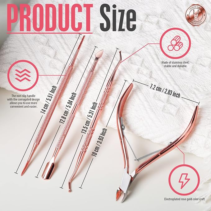 FANDAMEI Nail Care Kit, Nail Cuticle Nippers, Ingrown Toenail Tools Kit - Image 2