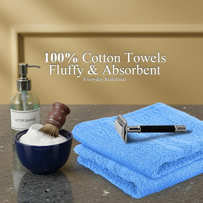 100% Cotton Salon Towel Set of 24|400 GSM|Soft Hand Towel|Bulk Hand |Cotton - Image 5