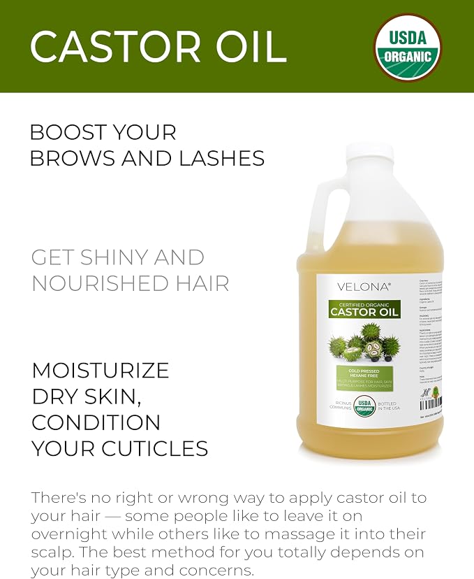 velona USDA Certified Organic Castor Oil - Image 2