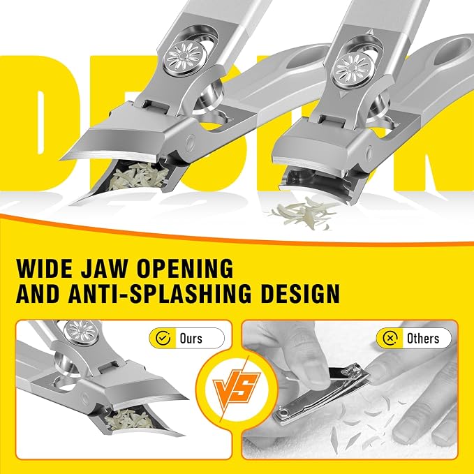 Toenail Clippers for Thick Toenails, Wide Jaw Opening Nail Clippers for Men - Image 3