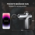 LEERCON Mini Massage Gun, Portable Deep Tissues Muscle Massager, 4 Massages - Image 4