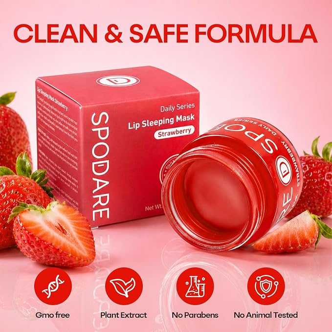 SPODARE Strawberry Sleeping Lip Mask 20g - Image 8