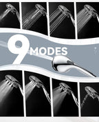 JDO Shower Head with Handheld, High Pressure Handheld Shower Head 9 Settings - Image 3