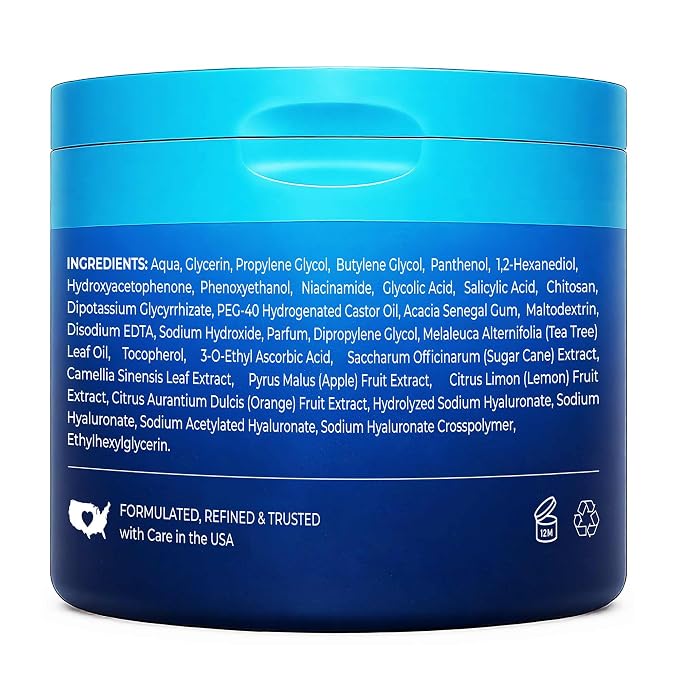 Hicream Glycolic Acid Pads, Dual-Textured Facial Exfoliating Toner - Image 9