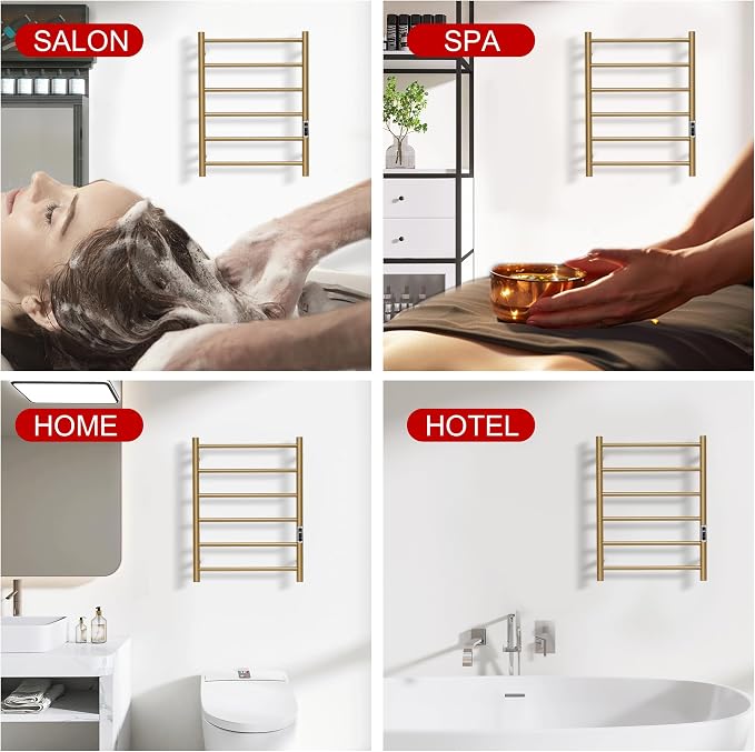 Heated Towel Racks for Bathroom, Wall Mounted Electric Towel Warmer Racks - Image 6