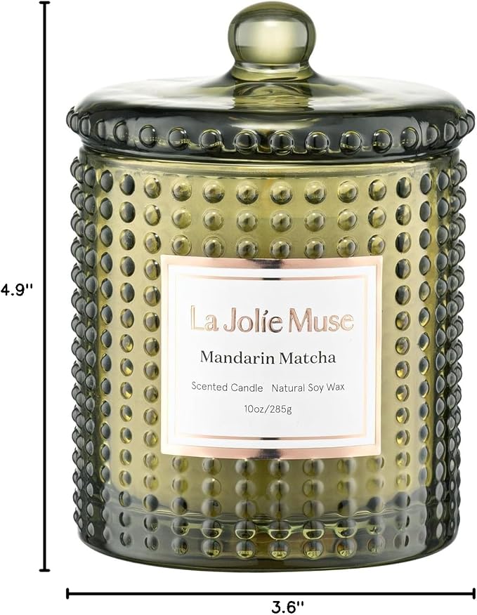 LA JOLIE MUSE Mandarin Matcha Candle, Citrus Candles - Image 8