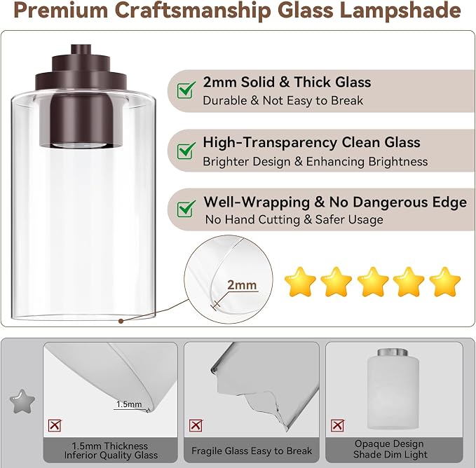 3-Light Bathroom Light Fixtures, Classic Wall Light Fixture - Image 3