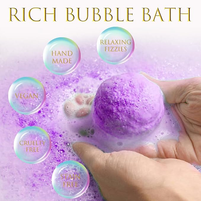 Bath Bombs for Women Gift Set, Shea & Coco Butter Dry Skin Moisturize, SPA - Image 6