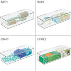 mDesign Makeup Storage Stackable Organizer Box - Image 7